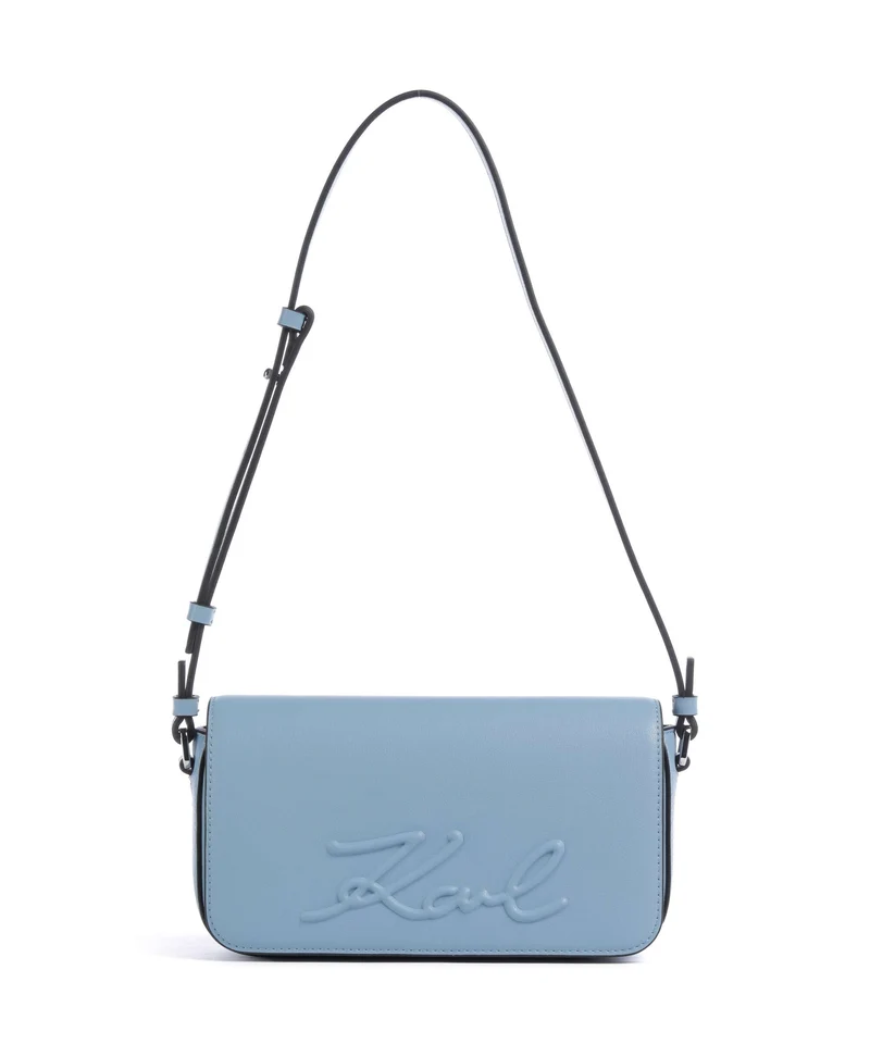 Karl Lagerfeld K/Ville Small Bolso de hombro blue bloom