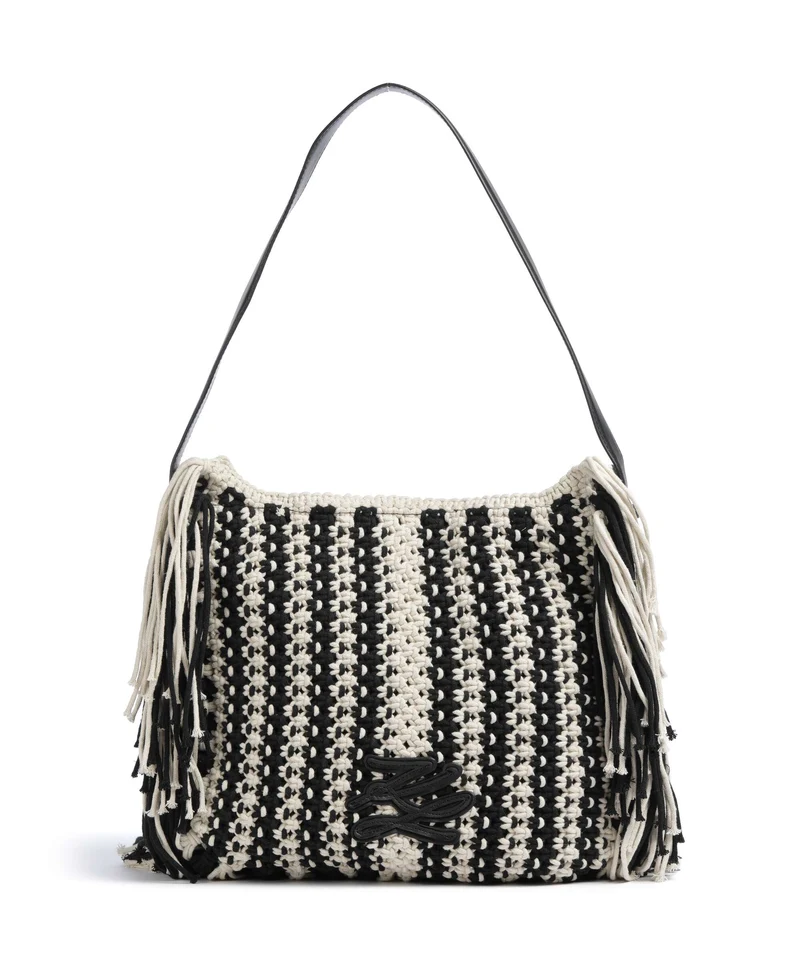 Karl Lagerfeld K/Autograph Bolso de hobo black/white