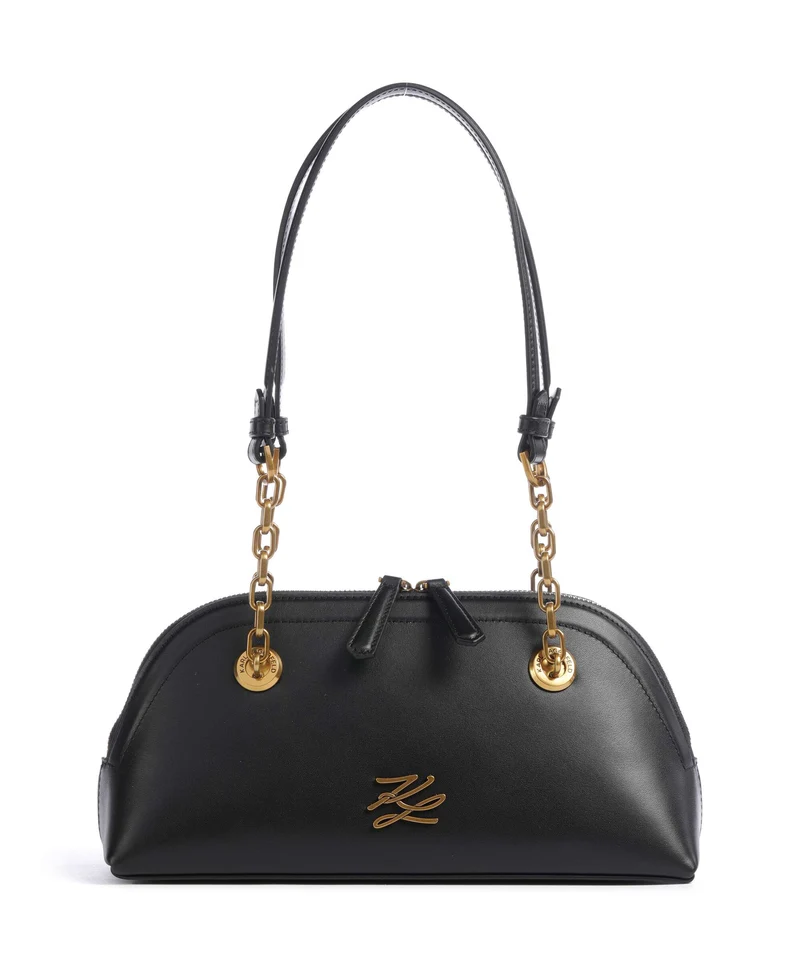 Karl Lagerfeld K/Autograph Bowling Small Bolso de hombro black/gold