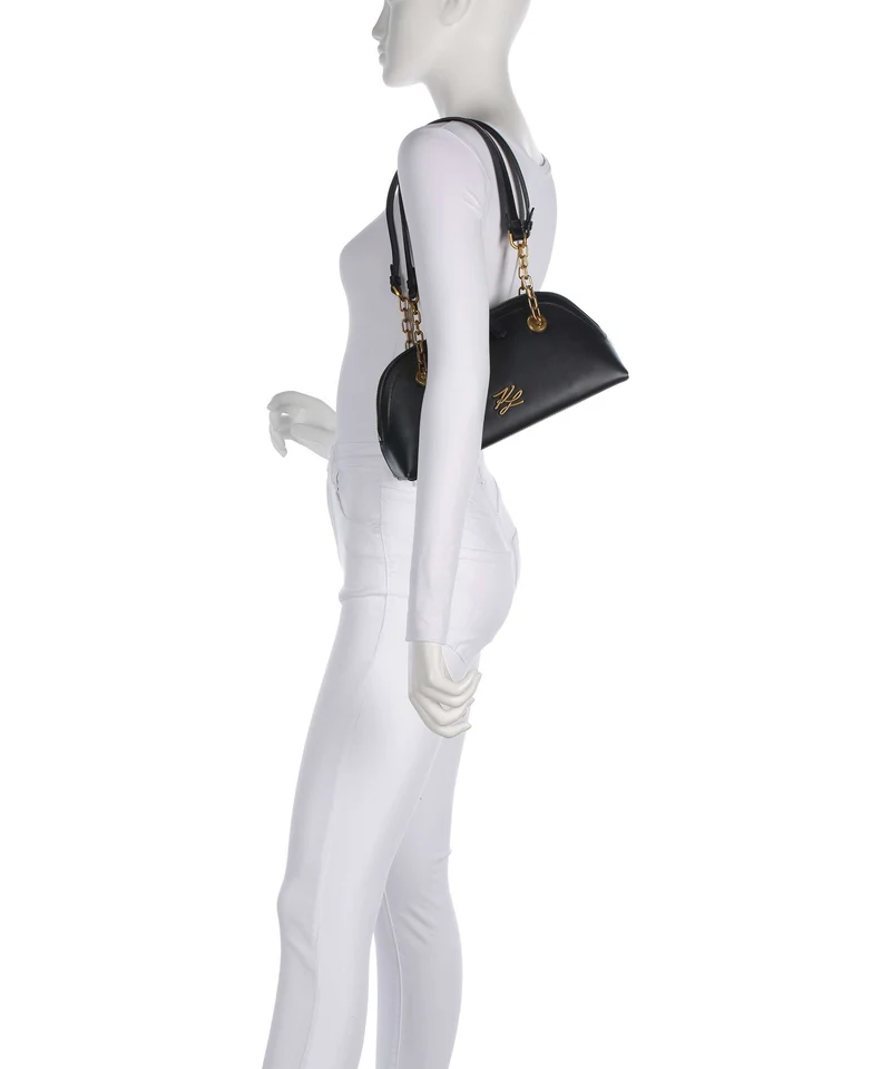 Karl Lagerfeld K/Autograph Bowling Small Bolso de hombro black/gold