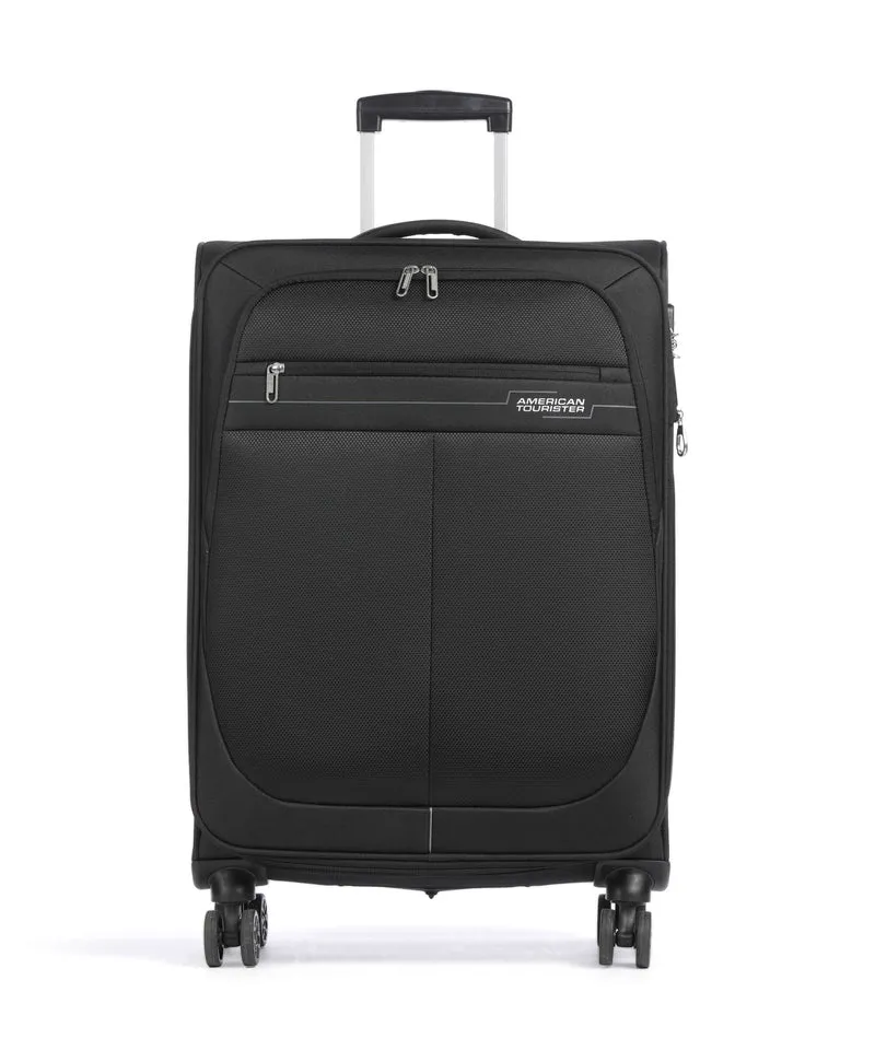 American Tourister Deep Dive Maleta con 4 ruedas black/grey