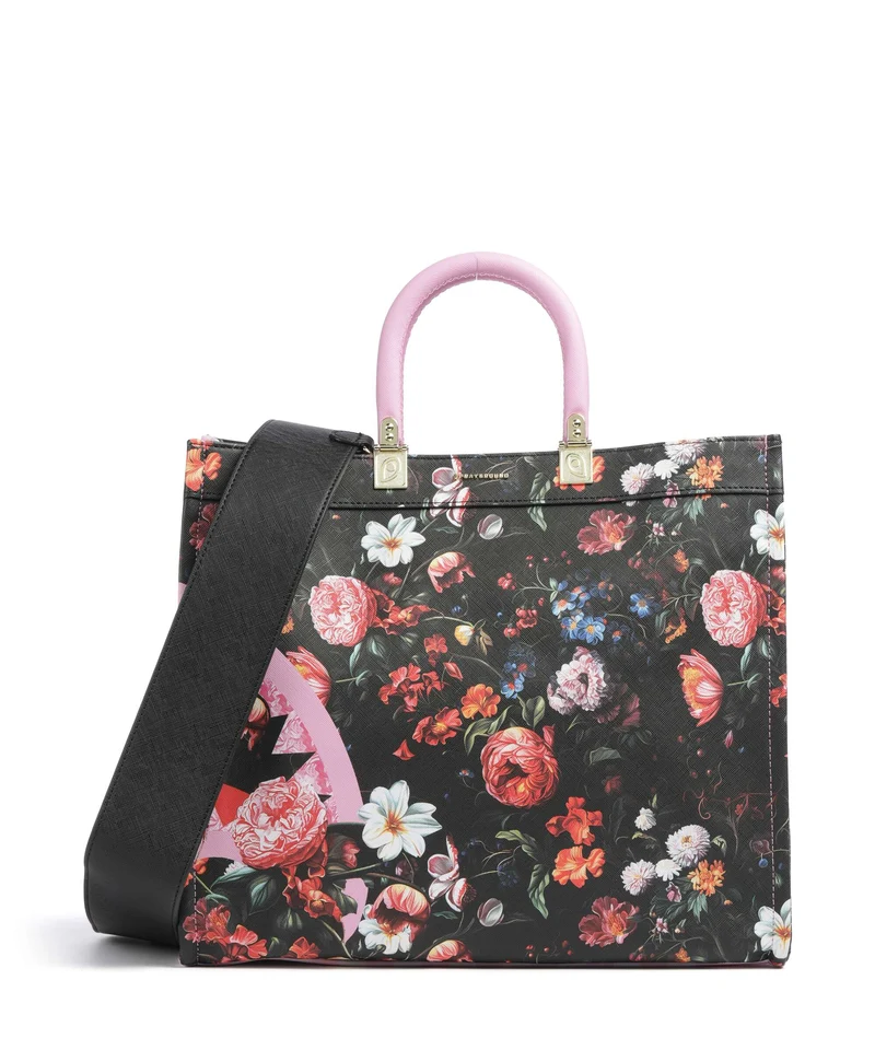 Sprayground Pink Flowers Bolso de mano multicolour
