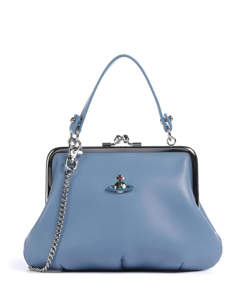 Vivienne Westwood Granny Frame Nappa Bandolera blue