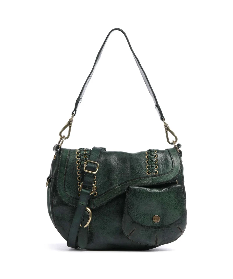 Campomaggi Bolso de hombro green bottle