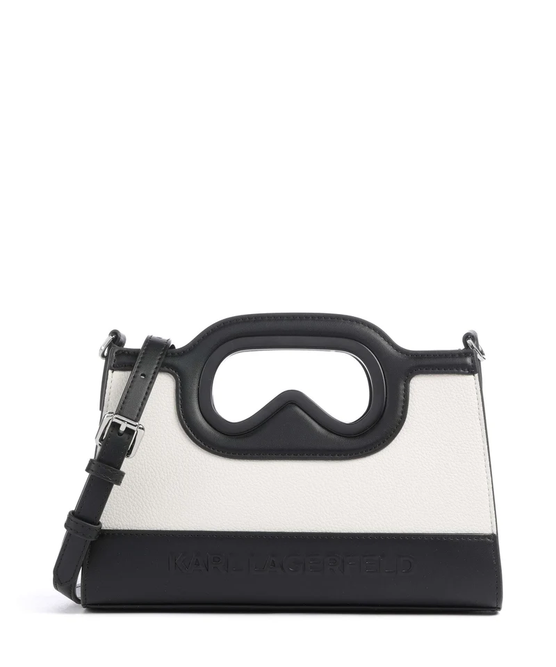 Karl Lagerfeld K/Aviator Mini Bandolera white/black