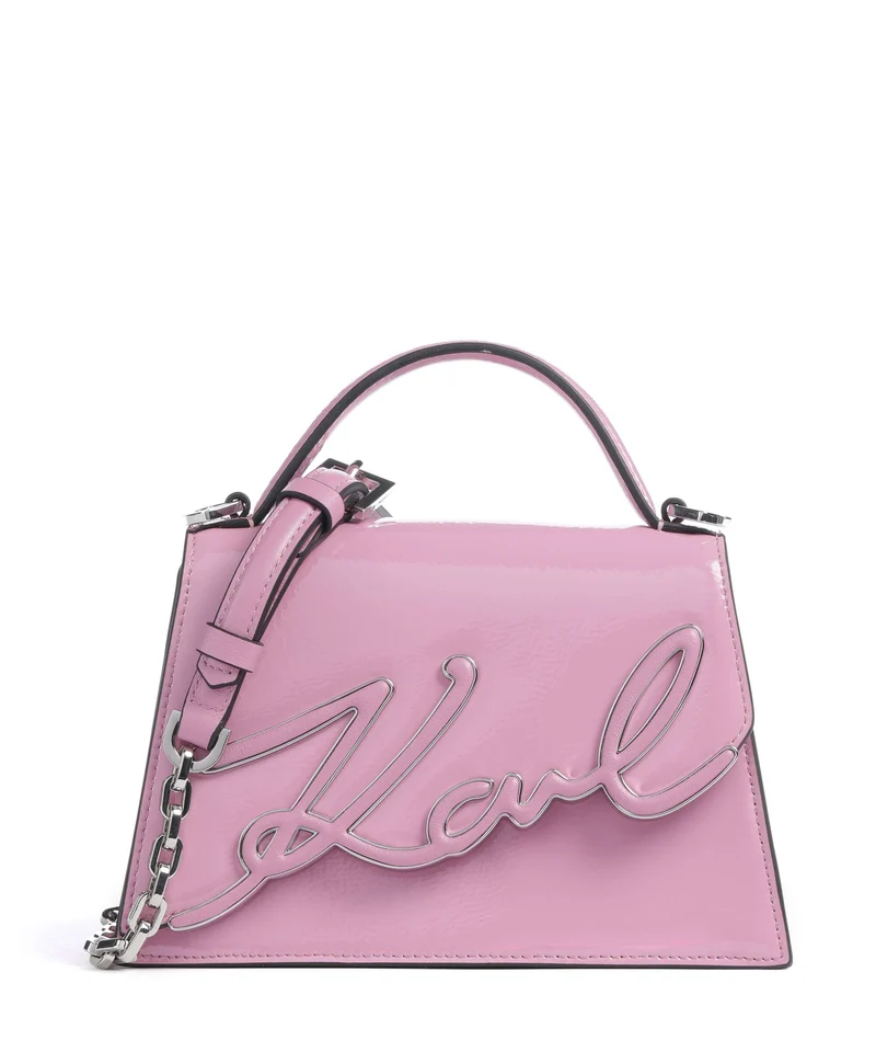 Karl Lagerfeld K/Signature 2.0 Small Bandolera cyclamen