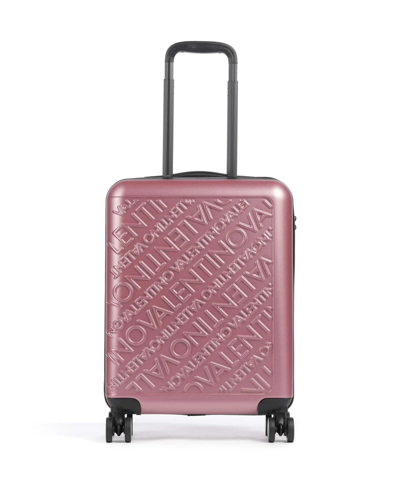 Valentino Bags Mars Maleta con 4 ruedas rosa antico