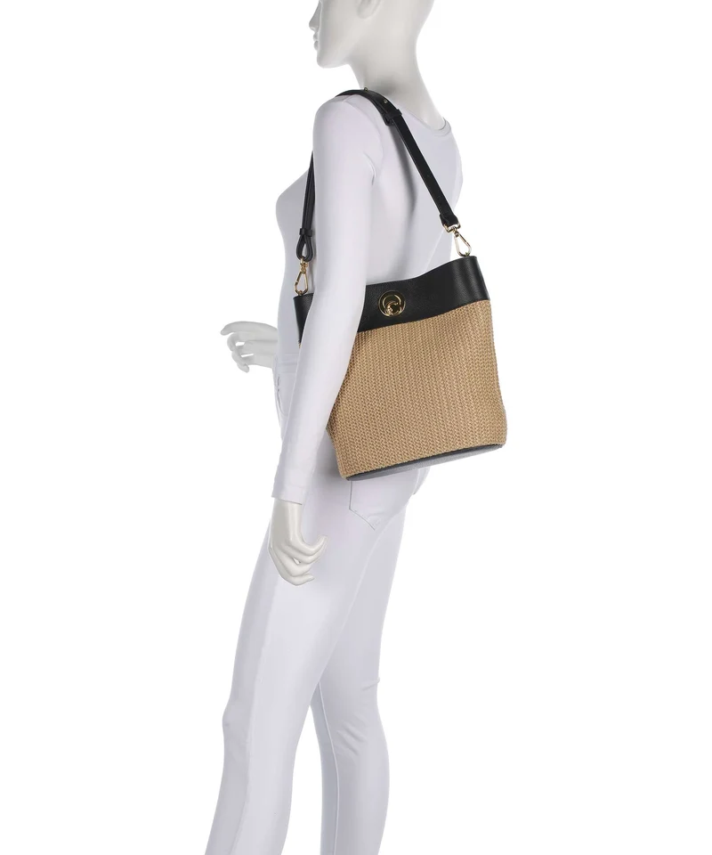 Coccinelle Nikla Bucket bolso de mano natural/noir