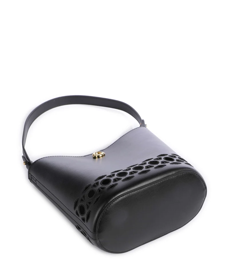 Coccinelle Nikla Monogram Sangallo Bucket bolso de mano noir