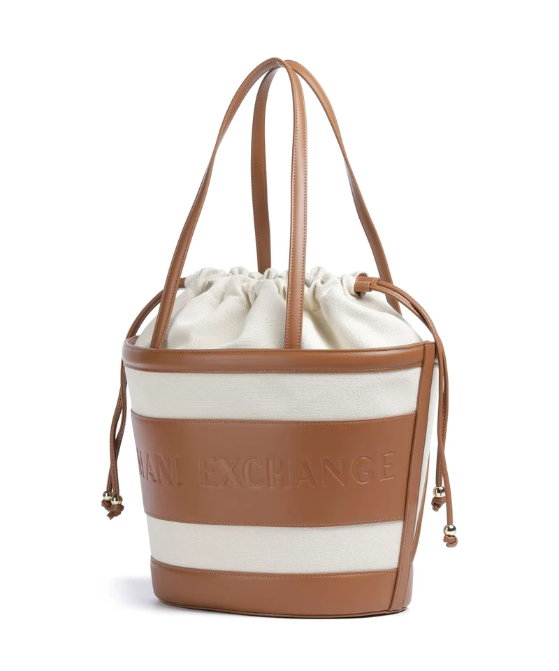 Armani Exchange Marisol Bucket bolso de mano natural/saline clay