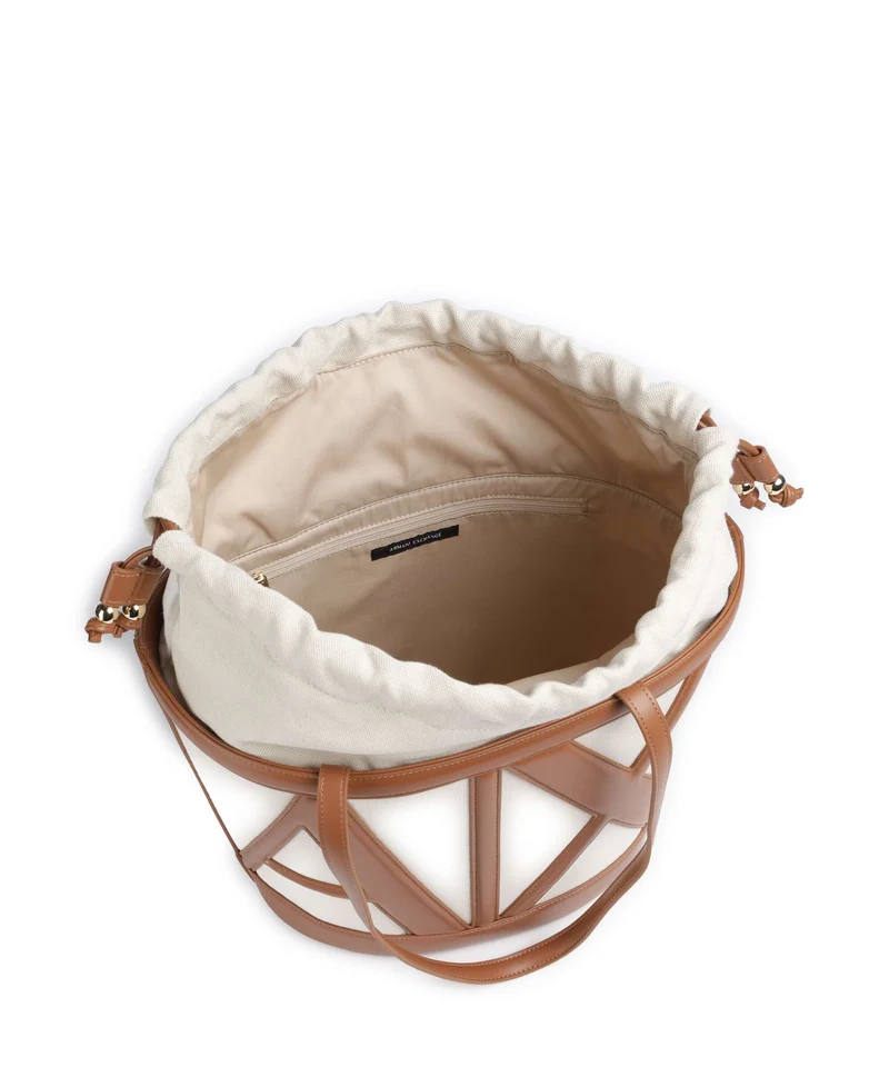 Armani Exchange Marisol Bucket bolso de mano natural/saline clay