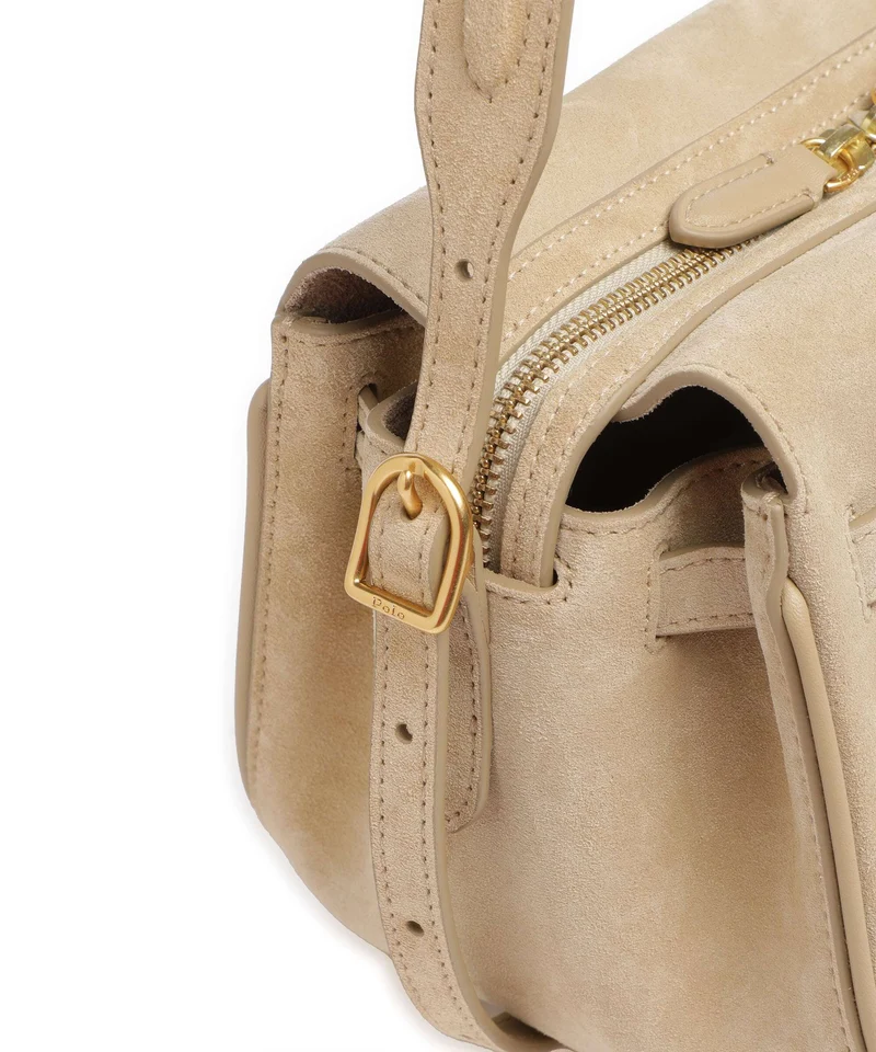 Polo Ralph Lauren ID Collection Small Bolso de hombro cashew