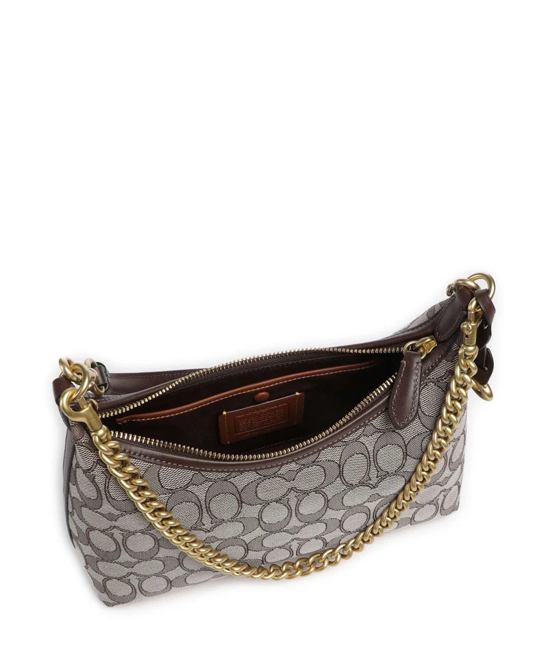 Coach Juliet Signature Jacquard 25 Bolso de hombro oak maple