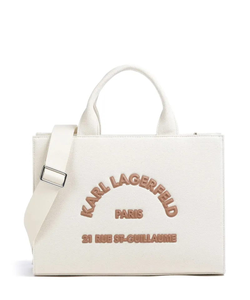 Karl Lagerfeld K/Rue St Guillaume Medium Bolso de mano natural
