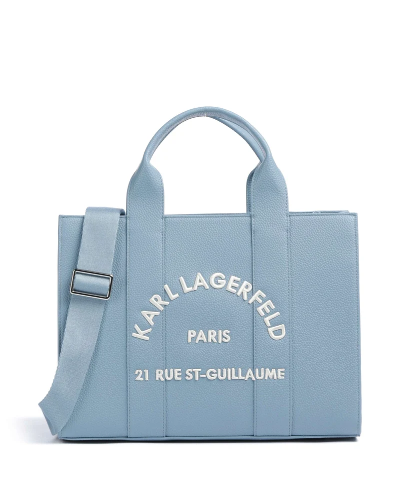 Karl Lagerfeld K/Rue St Guillaume Medium Bolso de mano blue bloom
