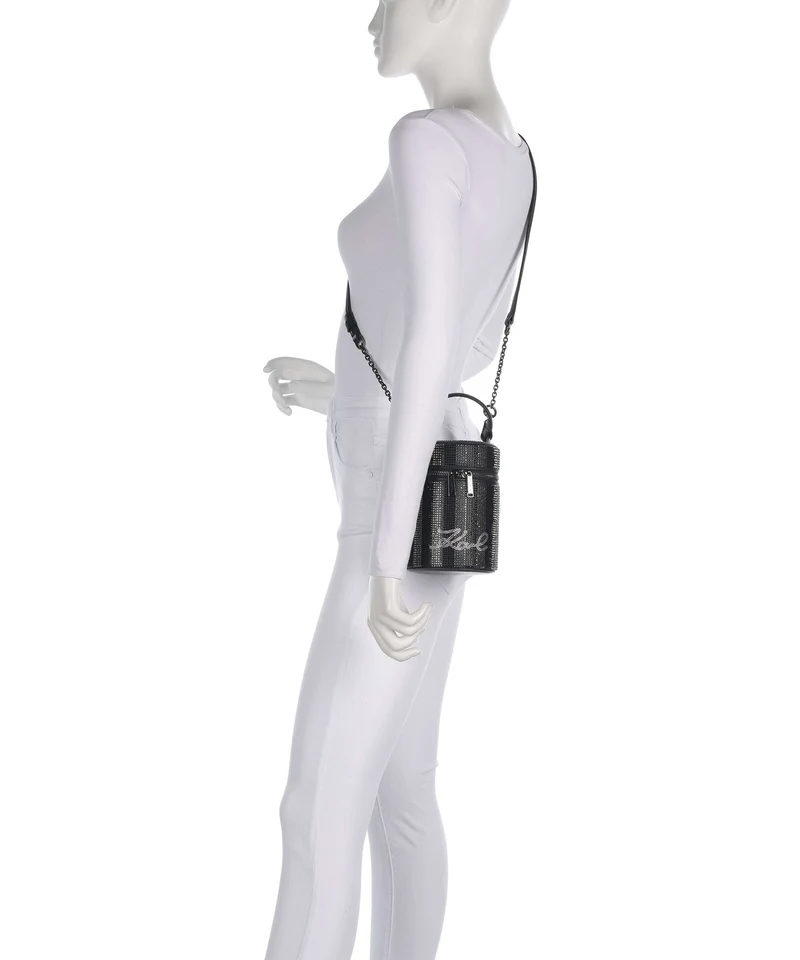 Karl Lagerfeld K/Soiree Bucket bolso de mano black embellishment