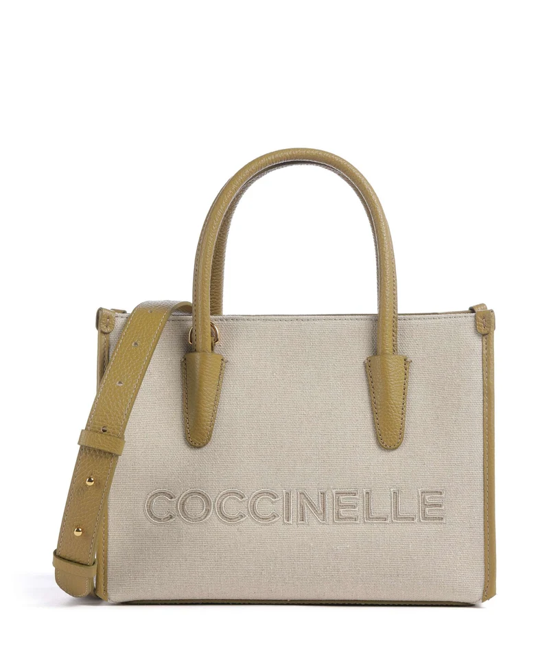 Coccinelle Myrtha Canvas Bolso de mano natural/seagrass