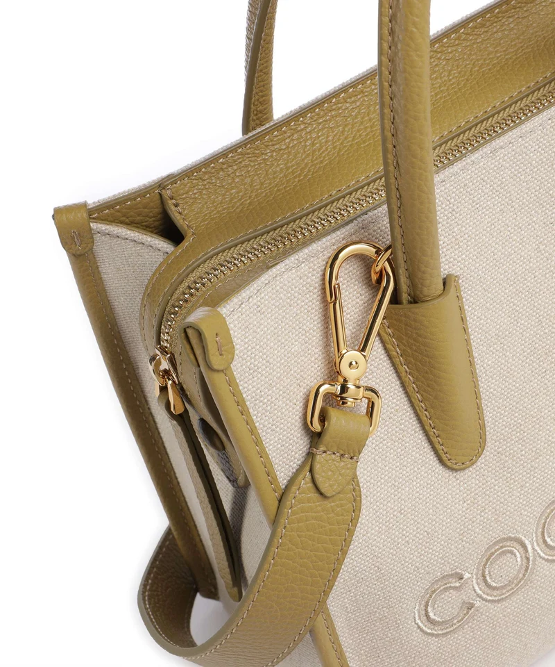 Coccinelle Myrtha Canvas Bolso de mano natural/seagrass