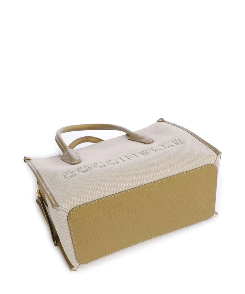 Coccinelle Myrtha Canvas Bolso de mano natural/seagrass