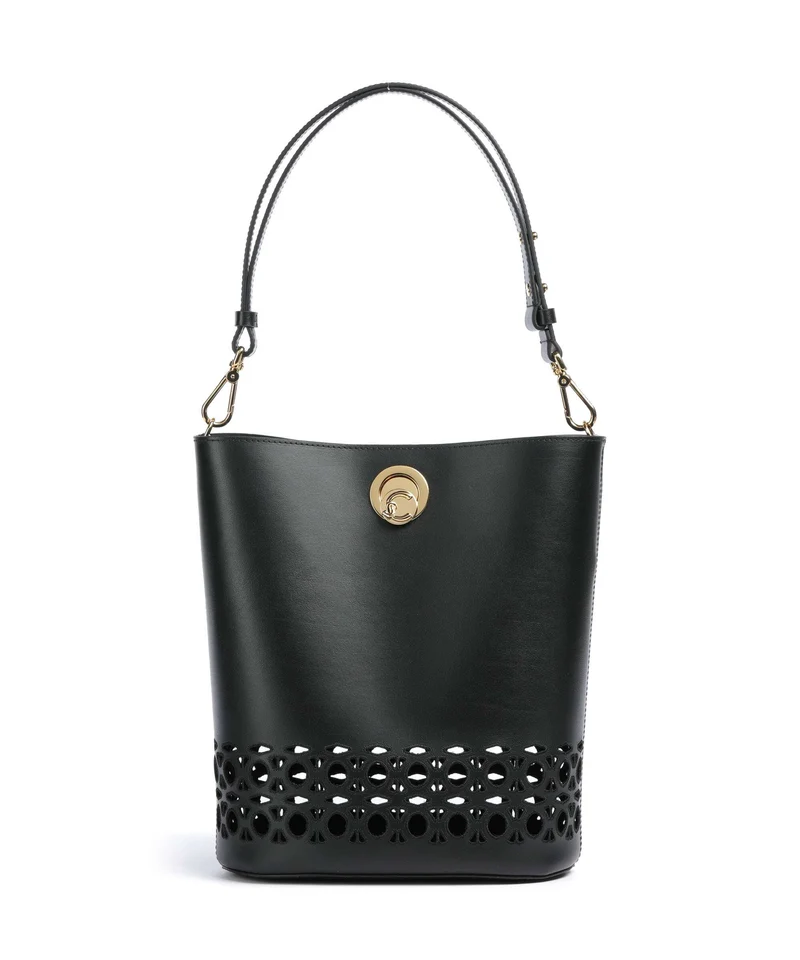 Coccinelle Nikla Monogram Sangallo Bucket bolso de mano noir