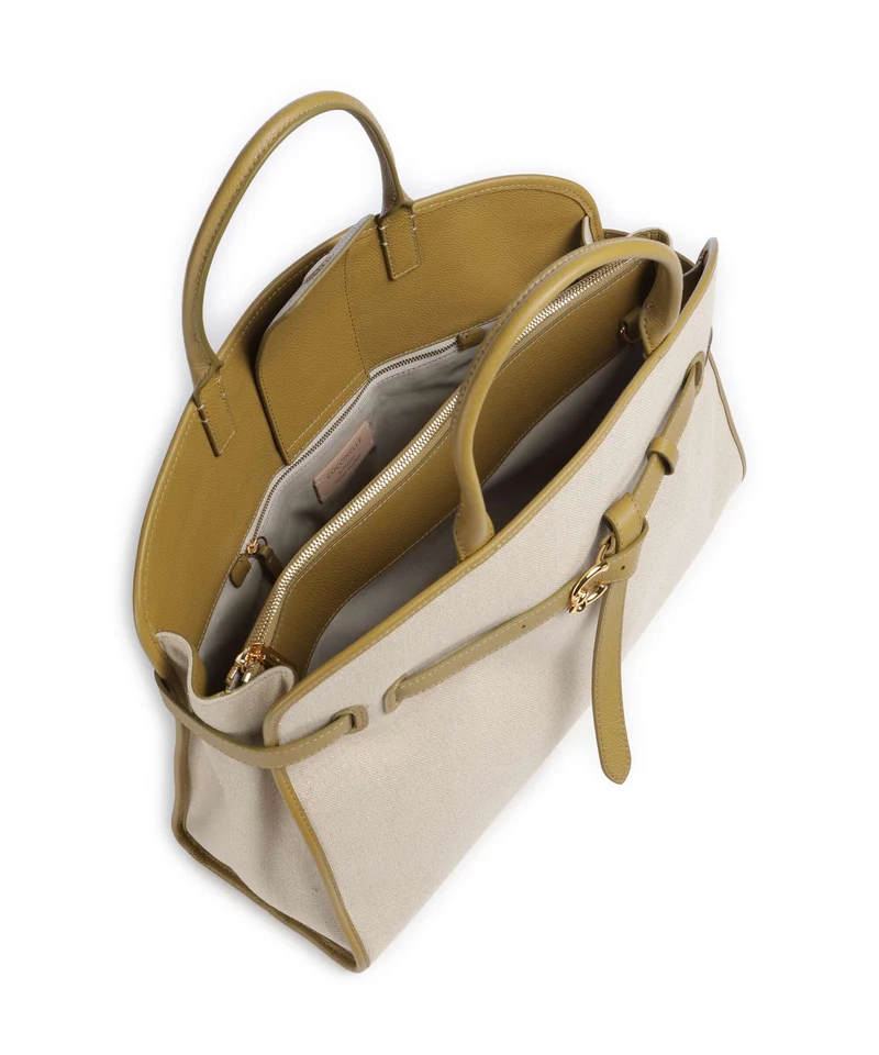 Coccinelle Sabine Canvas Bolso de mano natural/seagrass