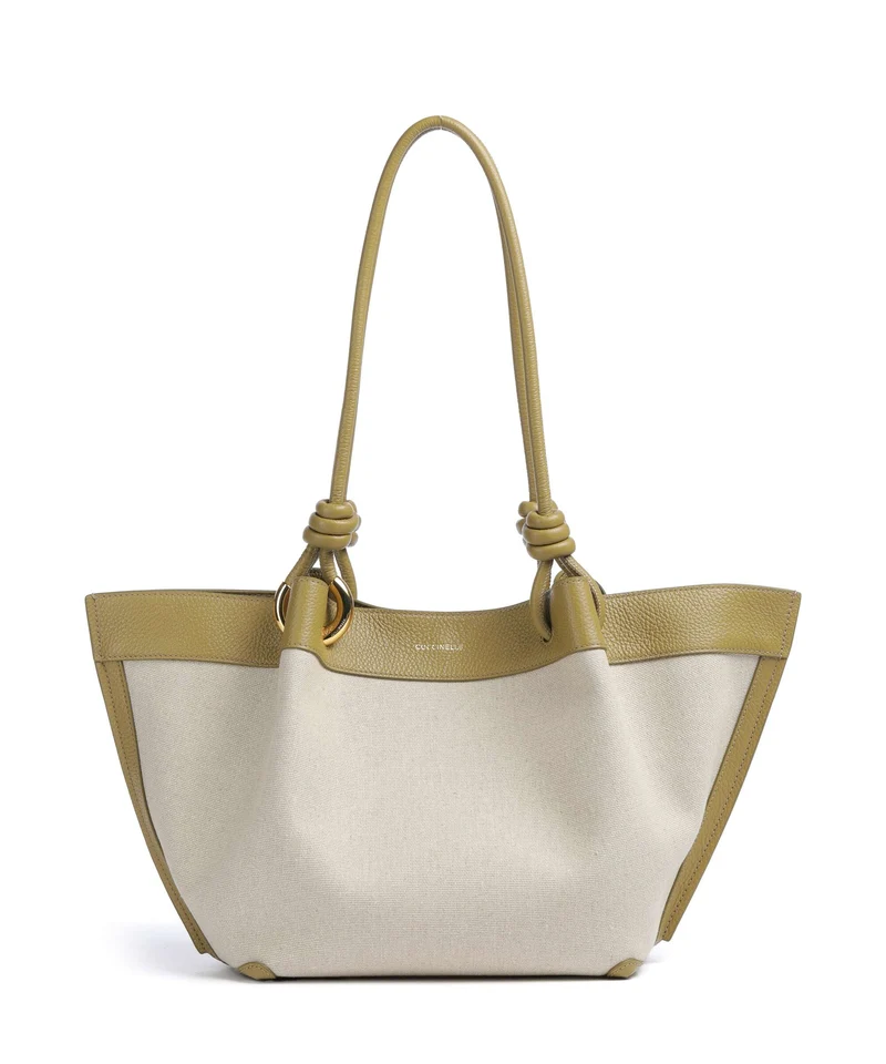 Coccinelle Finn Canvas Bolso de hobo natural/seagrass