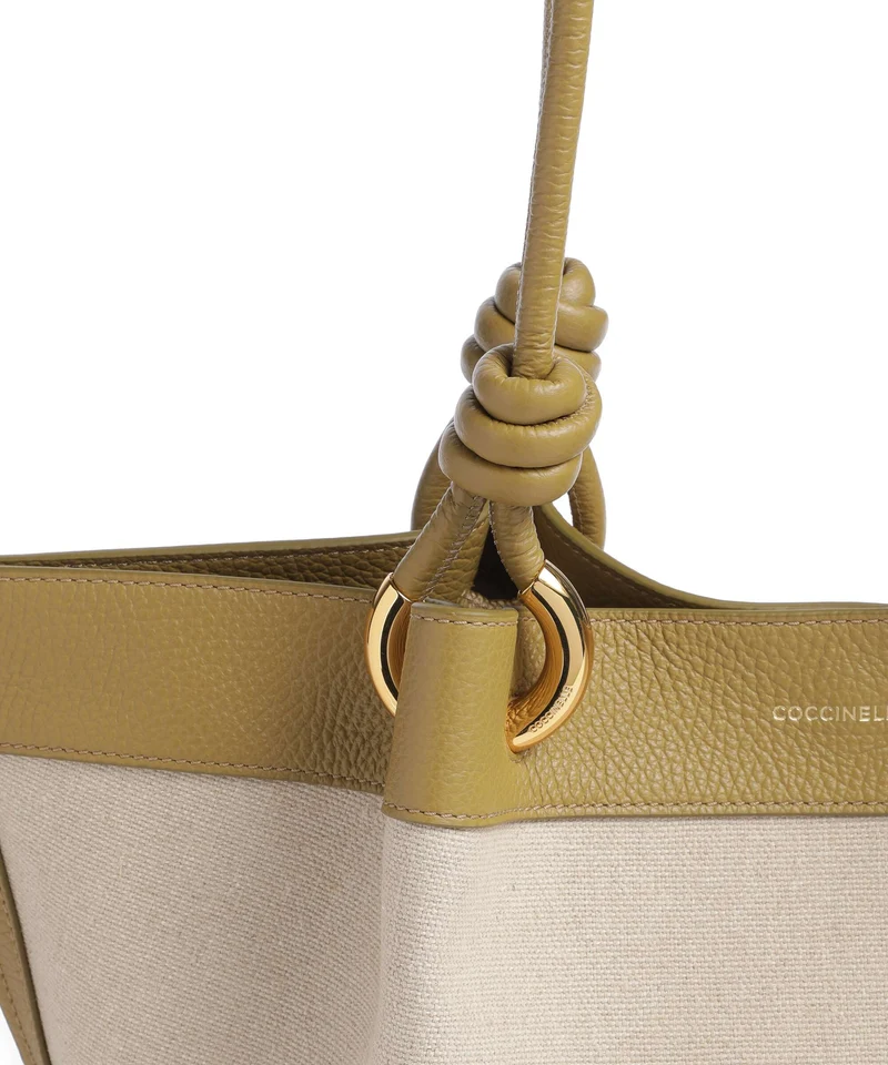 Coccinelle Finn Canvas Bolso de hobo natural/seagrass