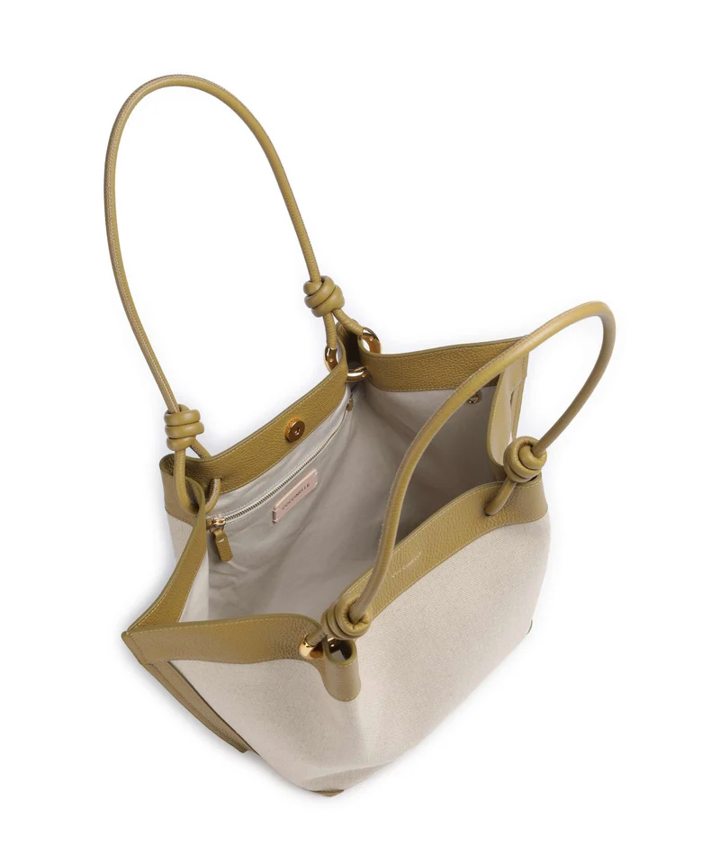Coccinelle Finn Canvas Bolso de hobo natural/seagrass
