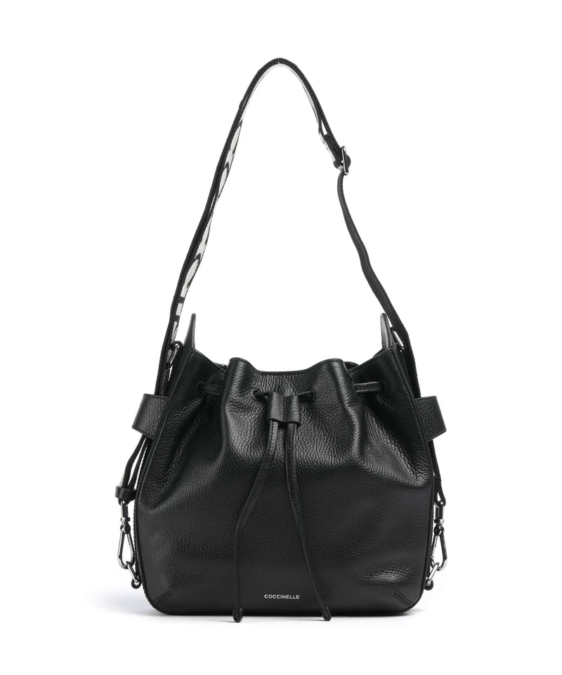 Coccinelle Gretel Ribbon Bucket bolso de mano noir