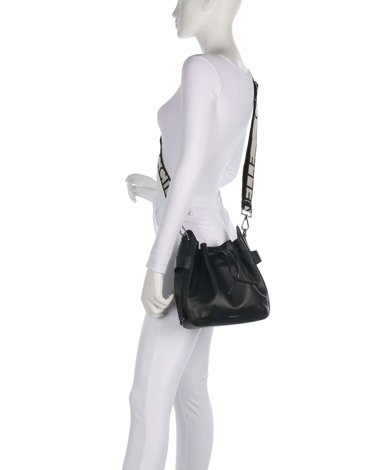Coccinelle Gretel Ribbon Bucket bolso de mano noir