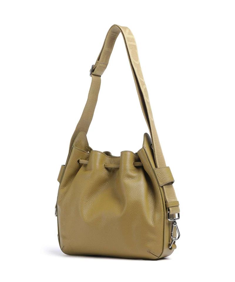 Coccinelle Gretel Ribbon Bucket bolso de mano seagrass
