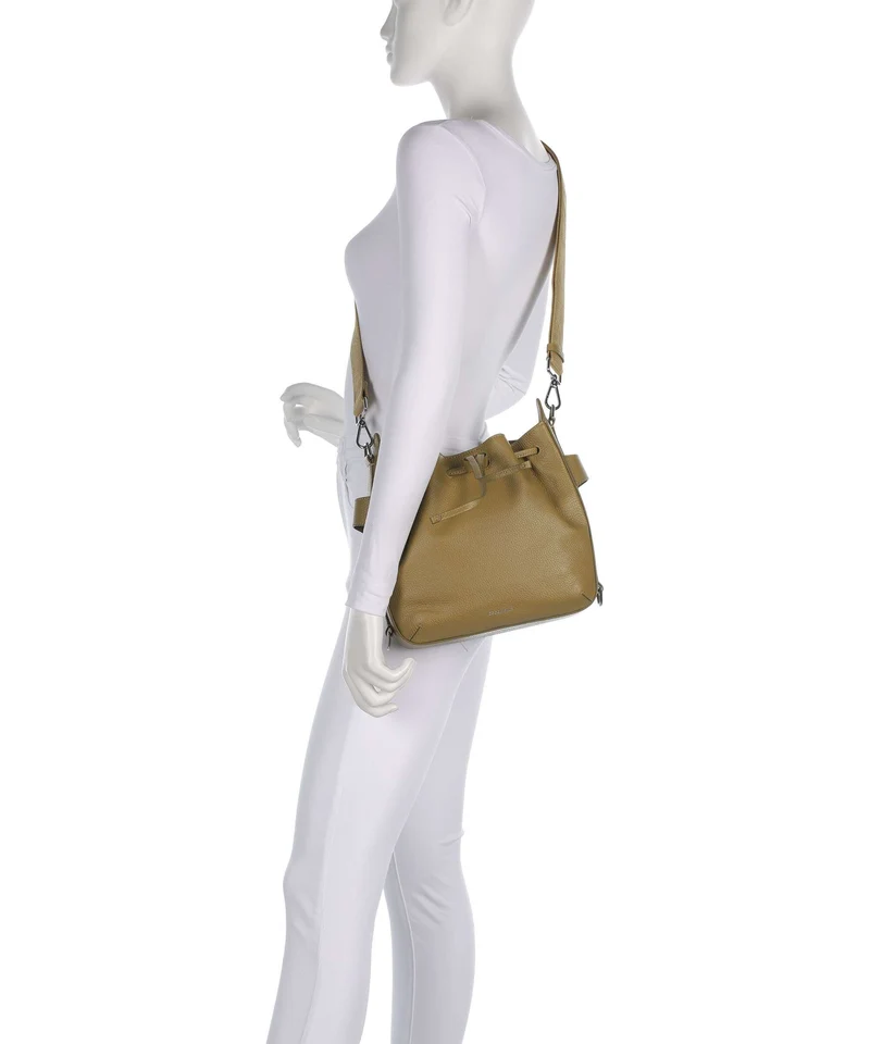 Coccinelle Gretel Ribbon Bucket bolso de mano seagrass