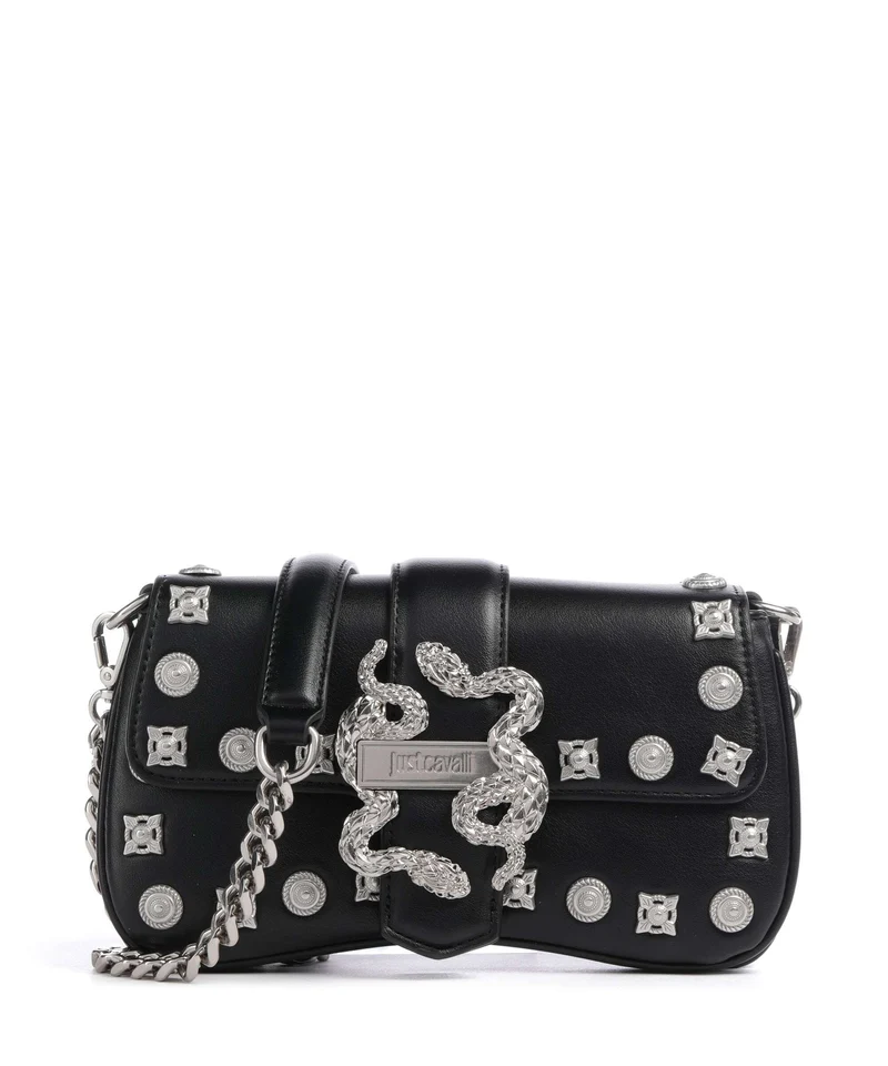 Just Cavalli Iconic Snakes Bandolera black