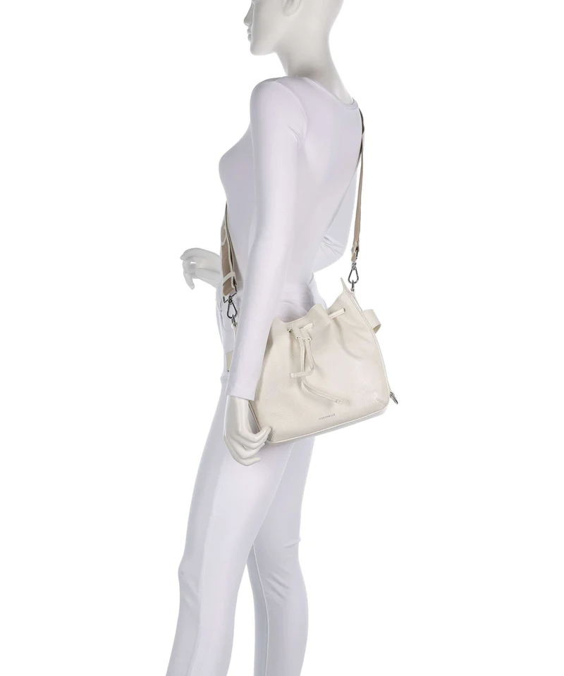 Coccinelle Gretel Ribbon Bucket bolso de mano pearl