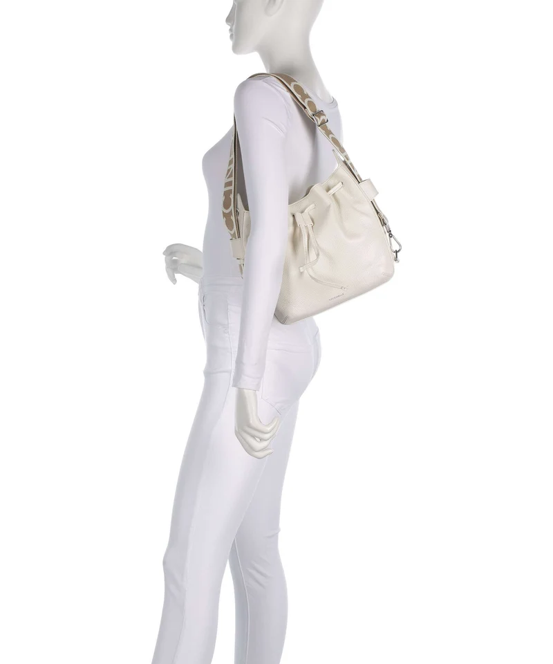 Coccinelle Gretel Ribbon Bucket bolso de mano pearl