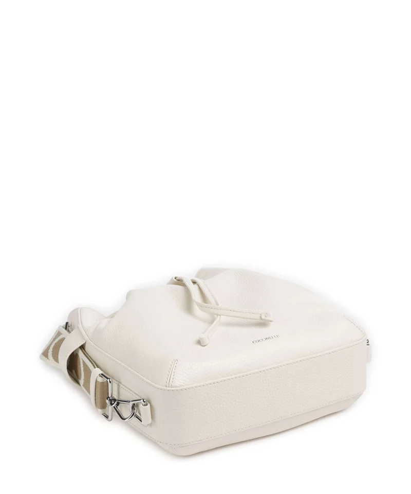 Coccinelle Gretel Ribbon Bucket bolso de mano pearl