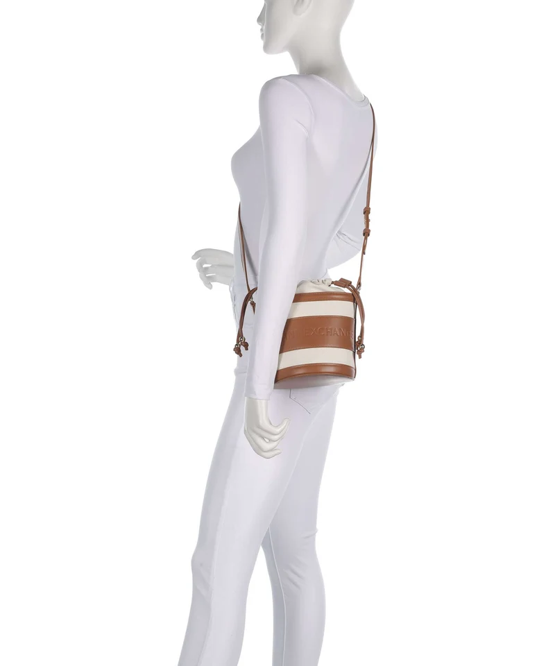 Armani Exchange Marisol Bucket bolso de mano natural/saline clay