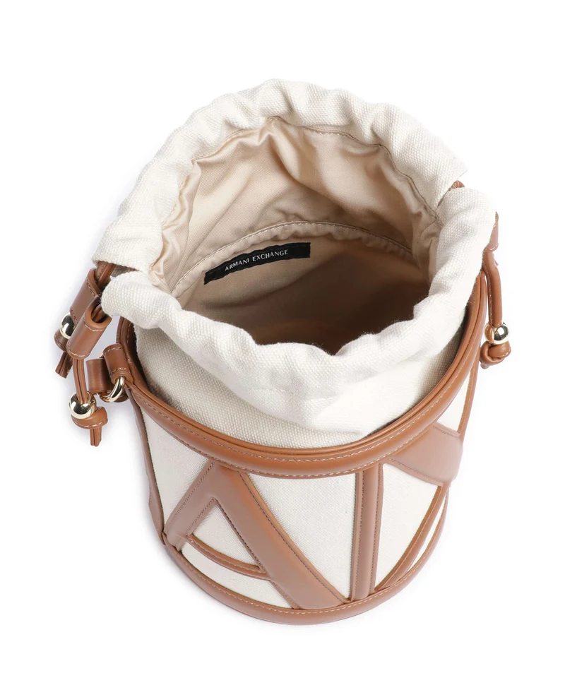 Armani Exchange Marisol Bucket bolso de mano natural/saline clay