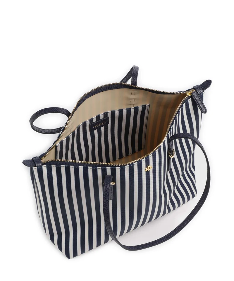 Lauren Ralph Lauren Keaton 26 Bolsa shopping skinny stripe/refined navy