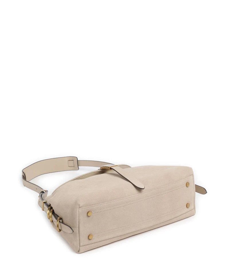 Pinko Saddle Classic Bolso de hobo beige/grigio fumo/antique gold