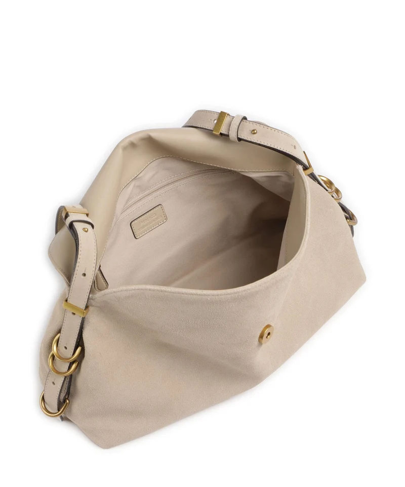 Pinko Saddle Classic Bolso de hobo beige/grigio fumo/antique gold