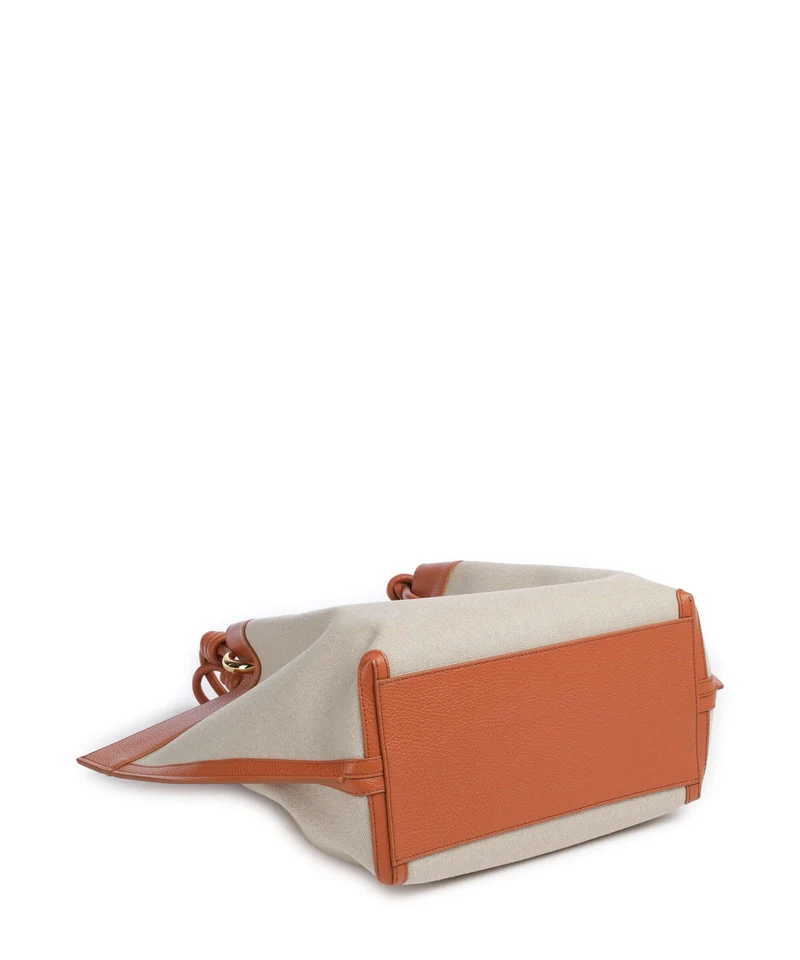 Coccinelle Finn Canvas Bolsa shopping natural/crab