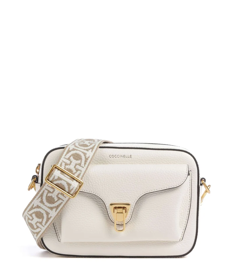 Coccinelle Beat Soft Ribbon Bandolera pearl