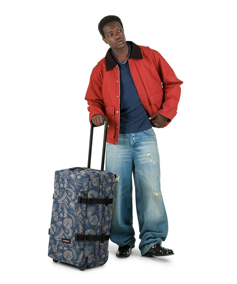 Eastpak Tranverz M Bolso de viaje con ruedas brize blue beige