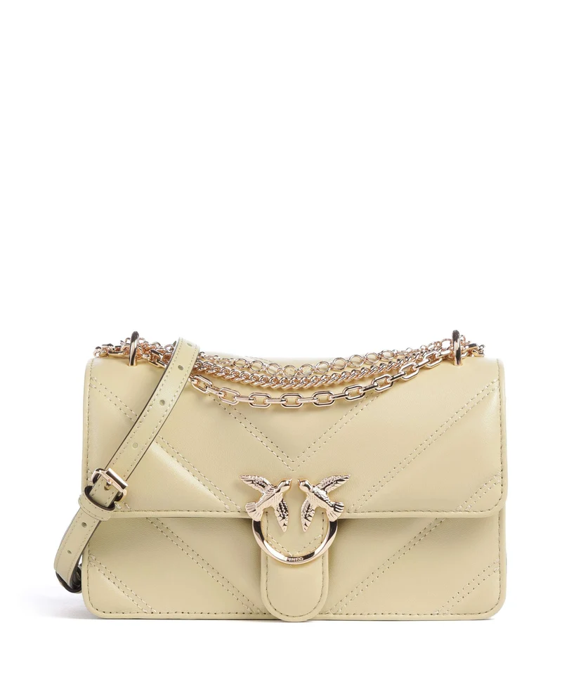 Pinko Love One Mini Bolso de hombro giallo pastinaca/gold mordore