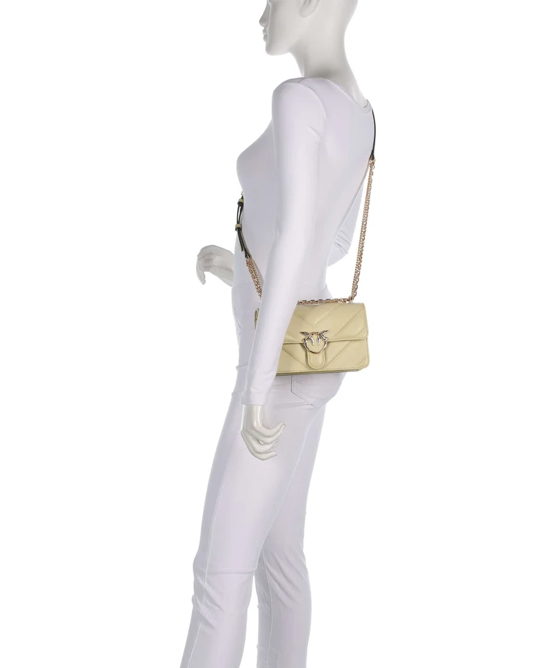 Pinko Love One Mini Bolso de hombro giallo pastinaca/gold mordore