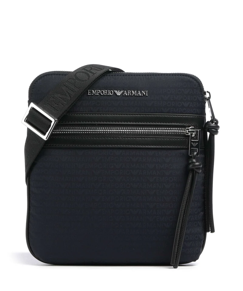 Emporio Armani Monogram Bandolera iconico blu navy