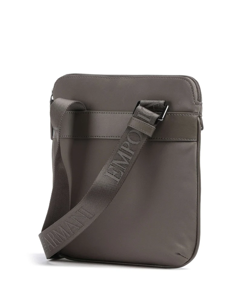 Emporio Armani Recycled Nylon Bandolera major brown