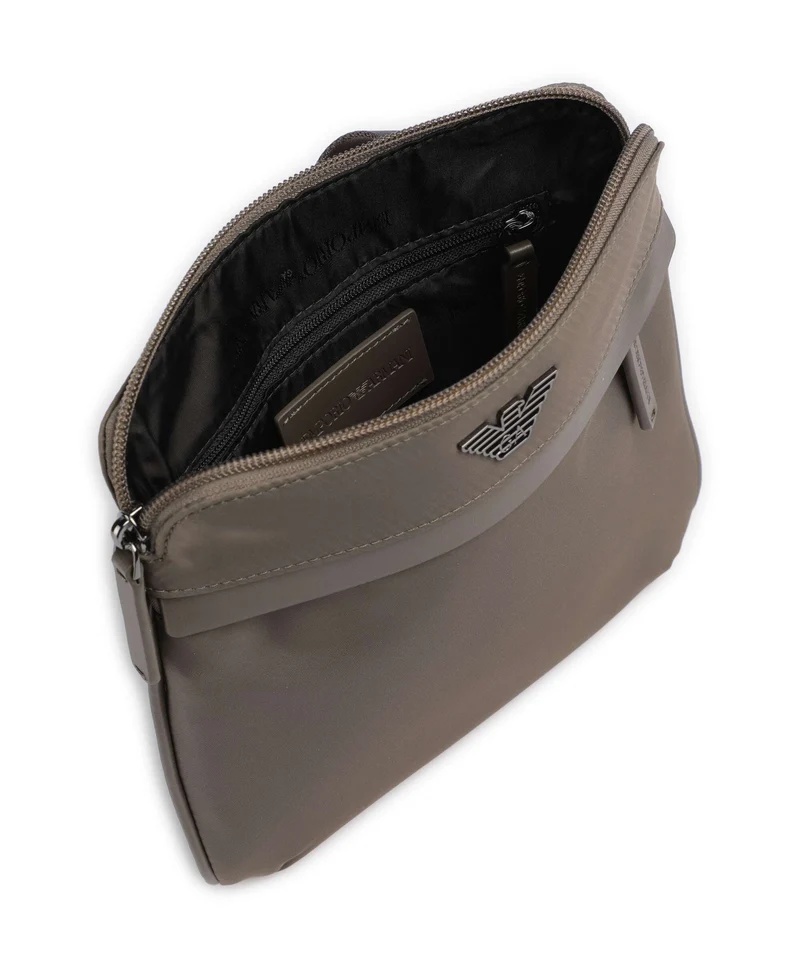 Emporio Armani Recycled Nylon Bandolera major brown