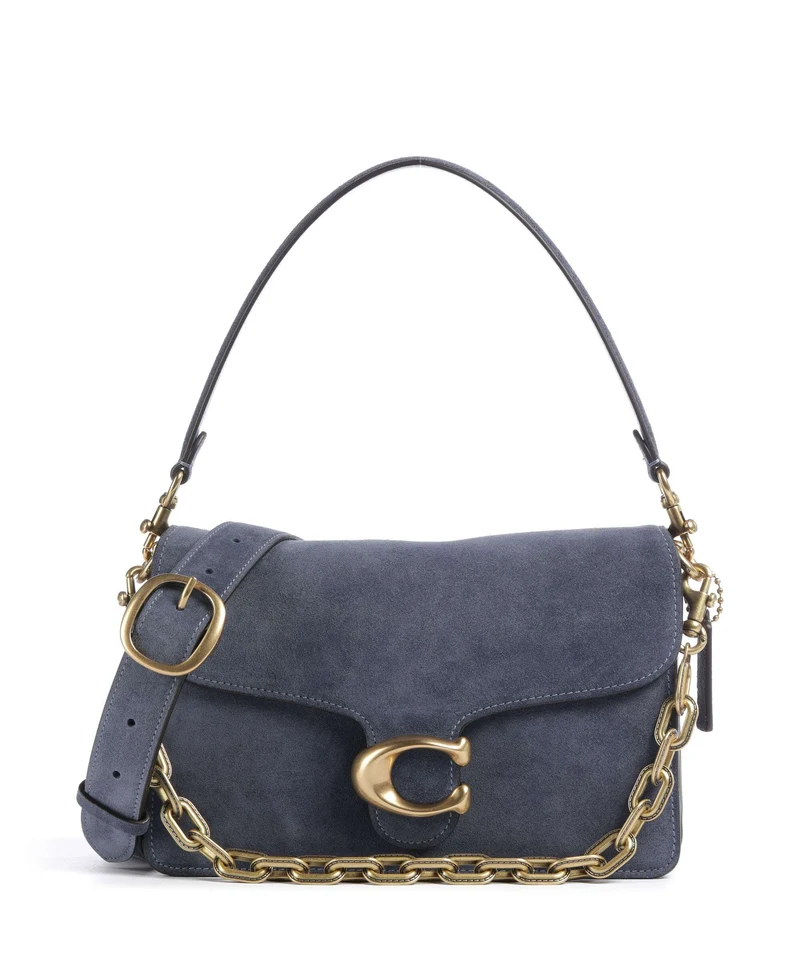 Coach Tabby Chain Bolso de hombro light denim